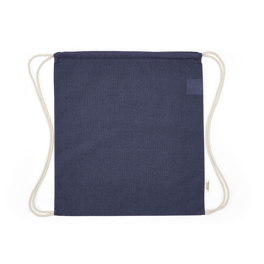 Gym bag à personnaliser coton recyclé 140g Lhotse Bleu marine